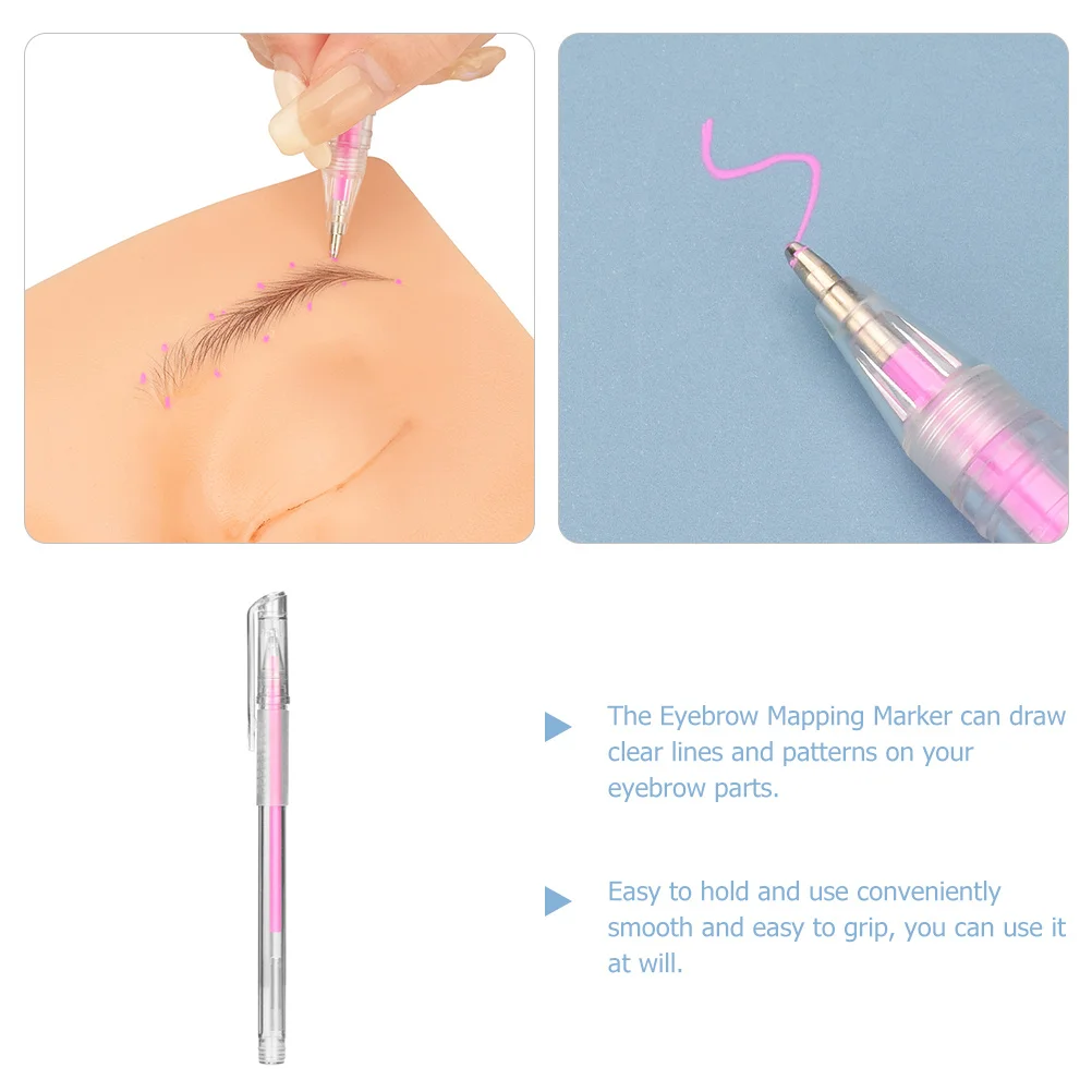 

1pc Eyebrow Mapping Pen Fine Tip Oil-Based Marker For Microblading Tattooing Positioning Tool Skin Marking Pen Eyebrow Makeup