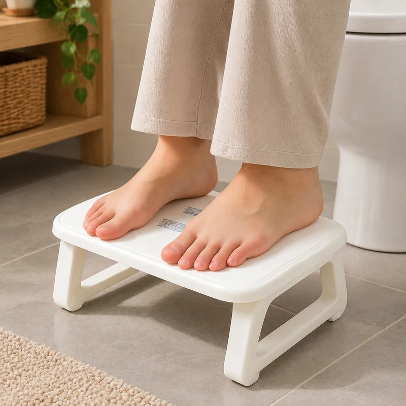 Adjustable Under-Desk Foot Support with Built-In Massage Rollers for Improved Comfort in Office and Home Settings