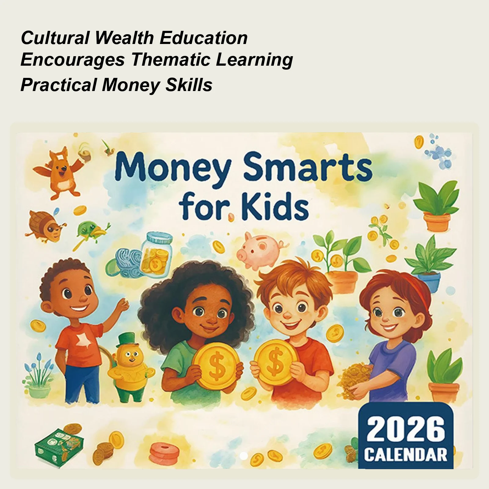 

Kids Money Management Calendar 2026 Kid Money Management Planning Calendar Educational STEM Learning Tool Home Planning Supplies