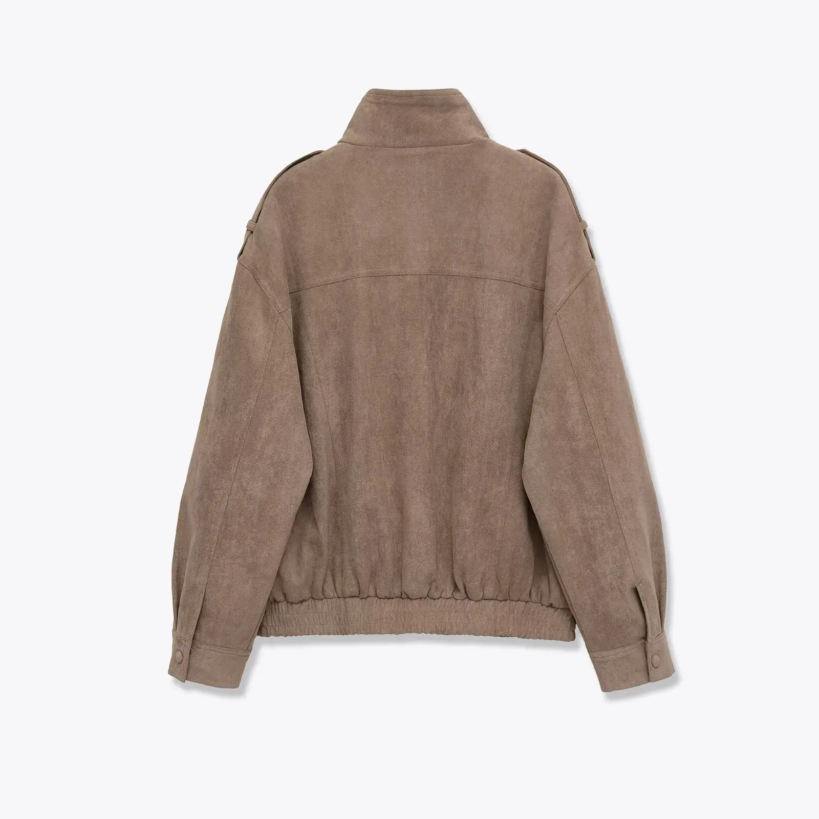 Faionable Street Sle Casual Jaet Casacos para Mulheres Outono Nova Chegada JNLEAOG Poliéster Longo Sve Fechamento com Zíper