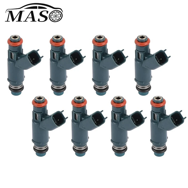 8PCS Fuel Injectors Fit For Jaguar 2003-2009 4.2L Land Rover 2008-2009 4.2L CP 2W93-BA