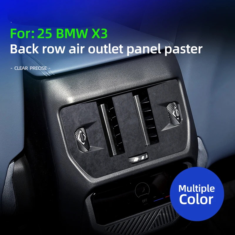 

For BMW X3 G45 G48 2025 Car Rear air outlet Trim Stickers Interior Tuning Accessories