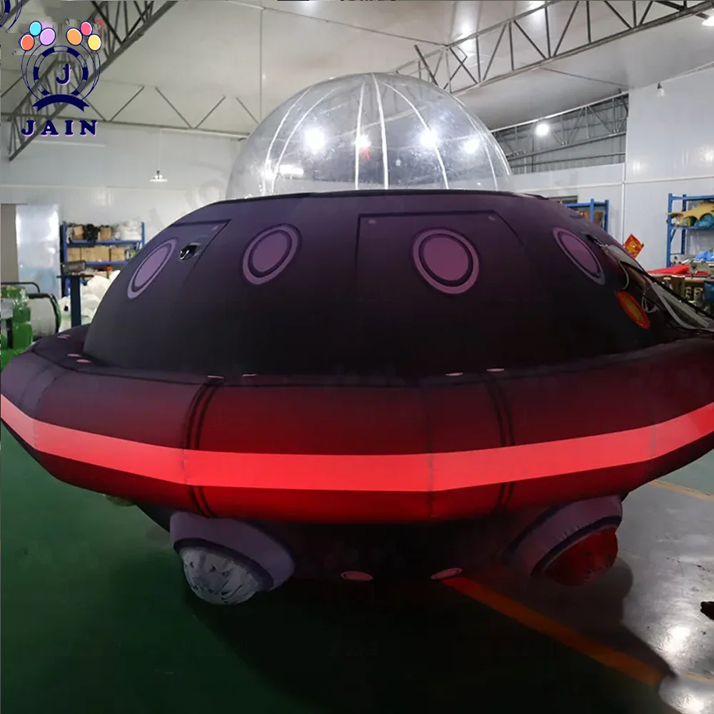 

Free Shipping Inflatable UFO Giant Inflatable Ufo Balloon Light Up Inflatable Flying Saucer With Blower For Outdoor Indoor Event