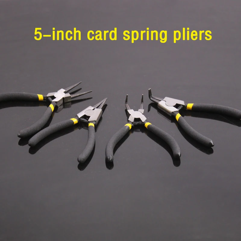 

5-In Circlip Pliers Needle Nose Pliers Retaining Ring Pliers For Removing Installing Puller Locking Rings Shafts Hand Tool