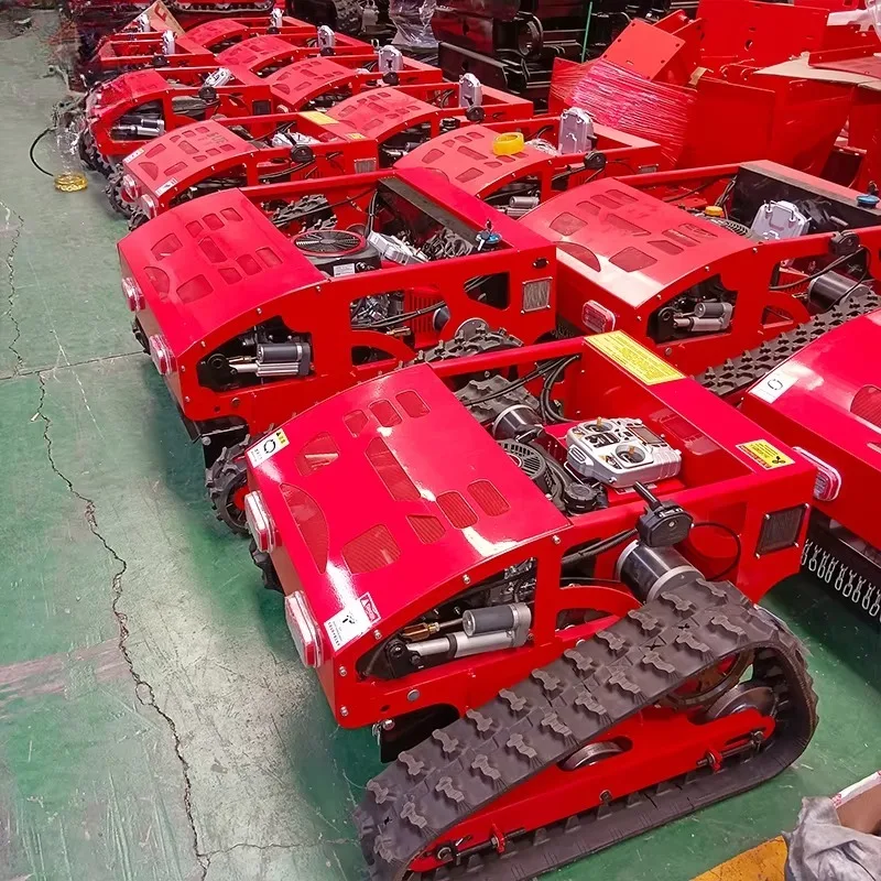 High Power Remote Control Tracked Lawn Mower Efficient Energy Saving Power Suitable for Orchards Lawns Farmland and Agriculture