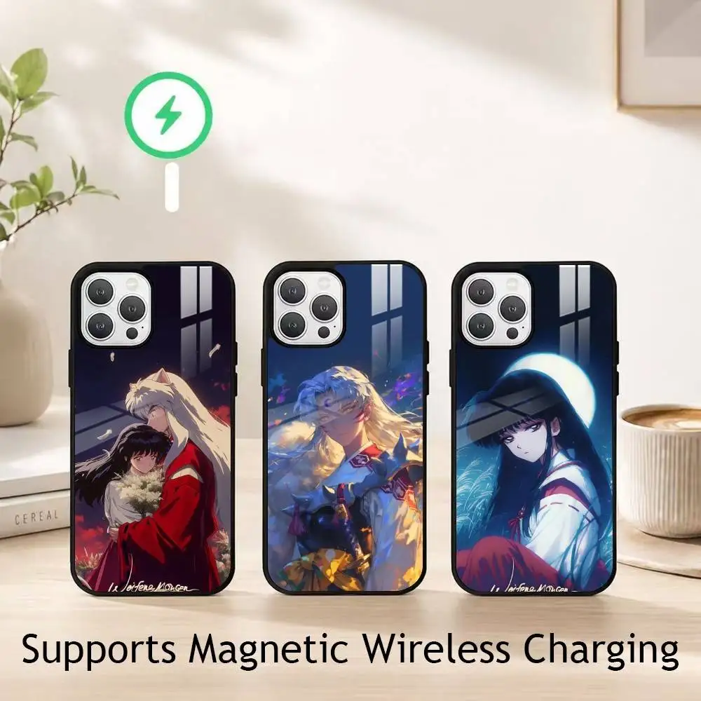 InuyashA-A Anime gift Phone Case For iPhone18,17,16,15,14,13,12,11 Plus,Pro Allows magnetic wireless charging