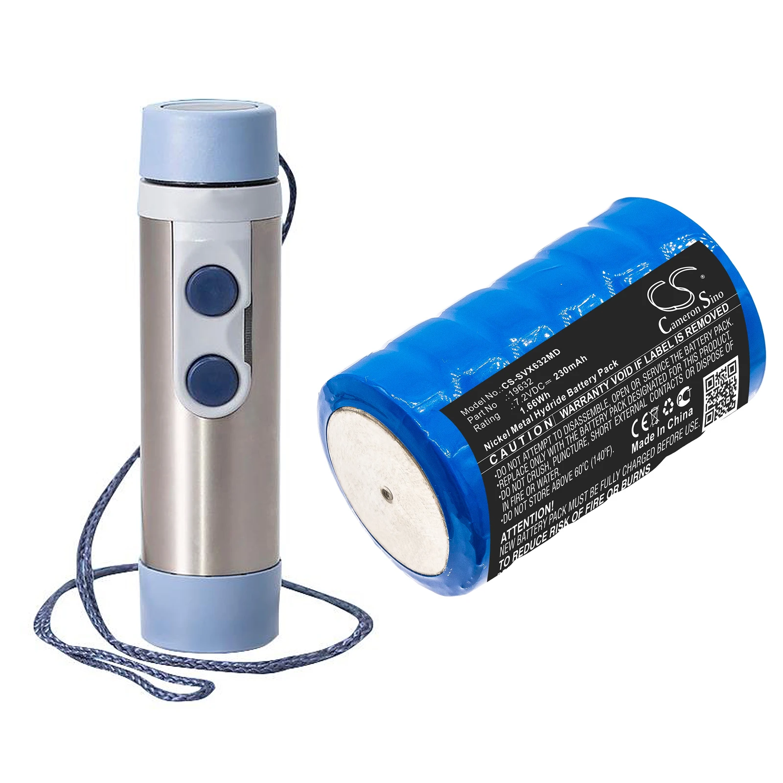 

Medical Battery For Servox 19632 Speech Digital XL Speech D45N7 14266 Ni-MH 7.20V 230mAh / 1.66Wh Blue 40.50*25.70*25.70mm