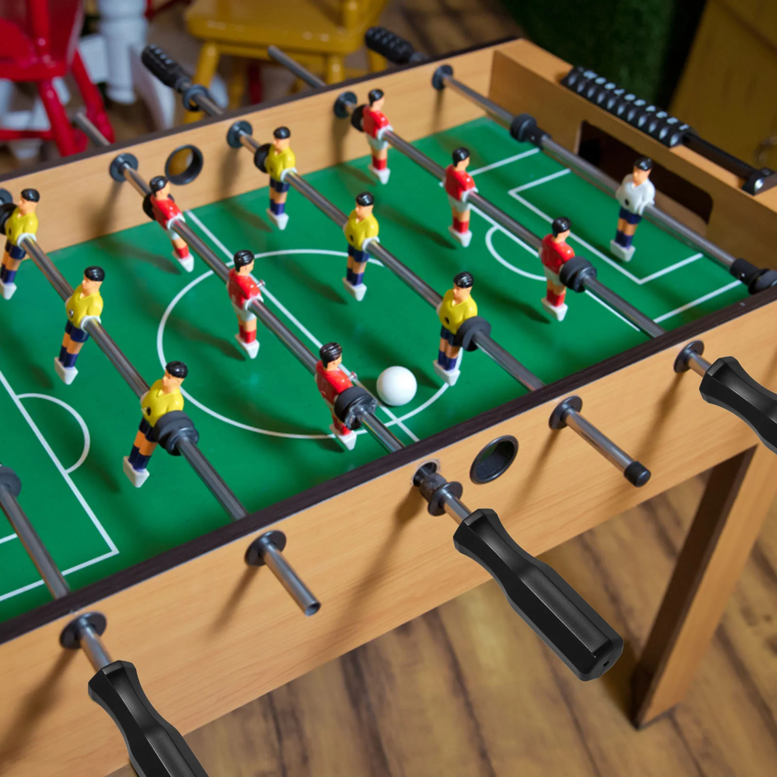 

4Pcs Foosball Octagonal Handles Replacement Plastic Football Table Machine Handles Ergonomic Design Smooth Surface Easy Storage
