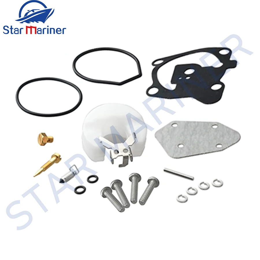 

66T-W0093-00 Carburetor Repair Kit For Yamaha Parsun Powertec Outboard Motor 2T 40HP 66T-W0093 Boat Engine Aftermarket Parts