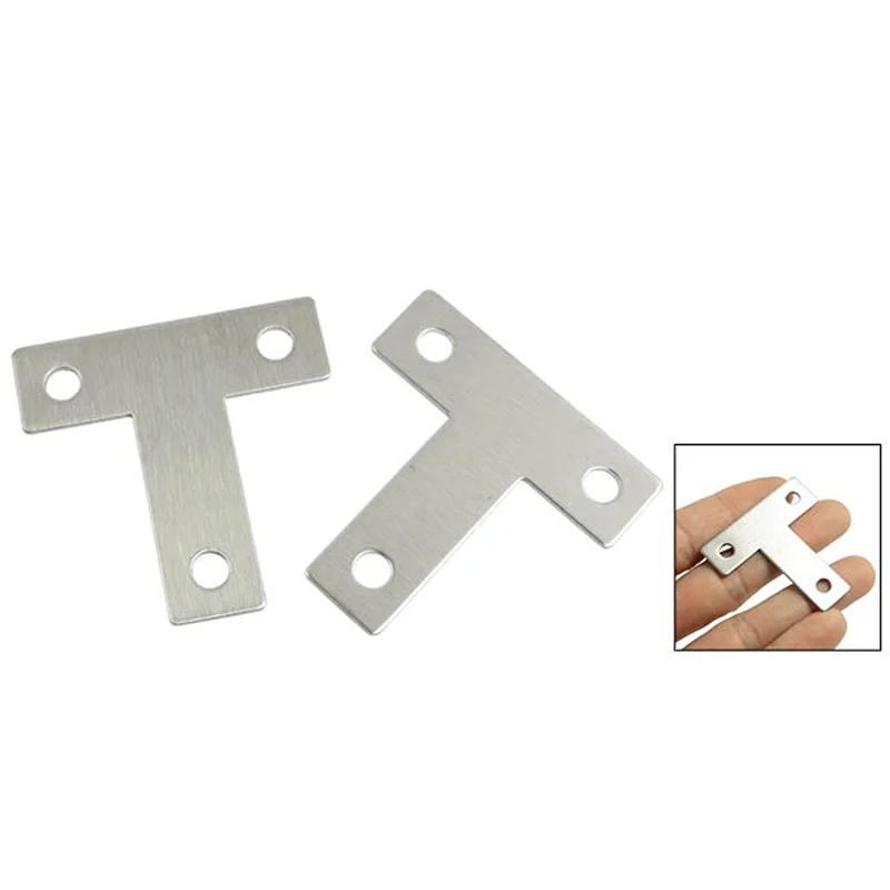 

FAST-40 Pcs Angle Plate Corner Brace Flat T Shape Repair Bracket 40Mm X 40Mm