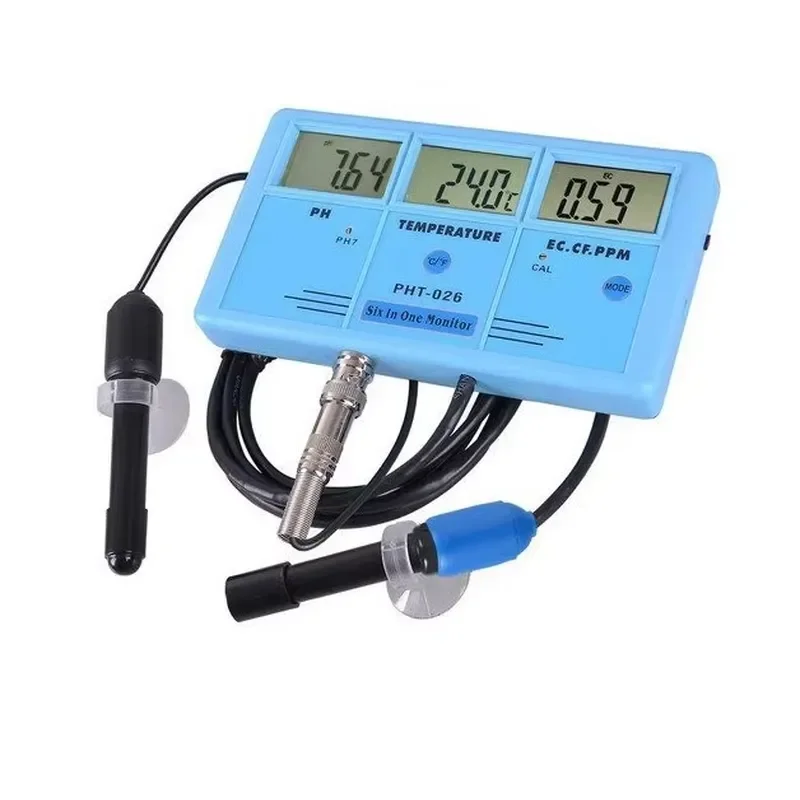 NEW Multi-function 5-in-1 PH, CF, EC, TDS (ppm),Tester Thermometer for Aquarium