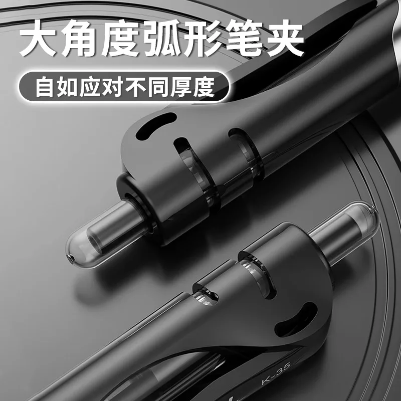 M&G 1.0mm 두께 팁 푸시액션 젤 펜, 학생 및 비즈니스용 하드 필기 서명 펜