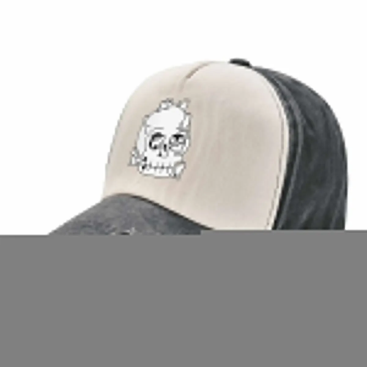 

Skull is Full of Cats Doodle Baseball Cap Bobble Hat Mountaineering Custom Cap Sunscreen Men's Baseball Women's