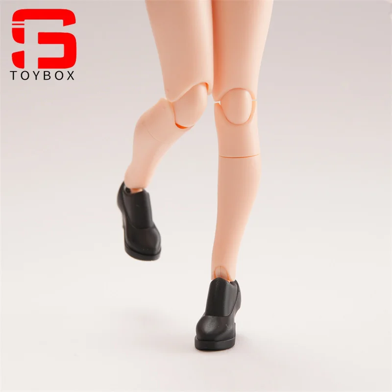 Klasyczne czarne buty bojowe w skali 1/12 Krótkie buty JK Model pasuje do 6-calowych kobiecych figurek żołnierzy