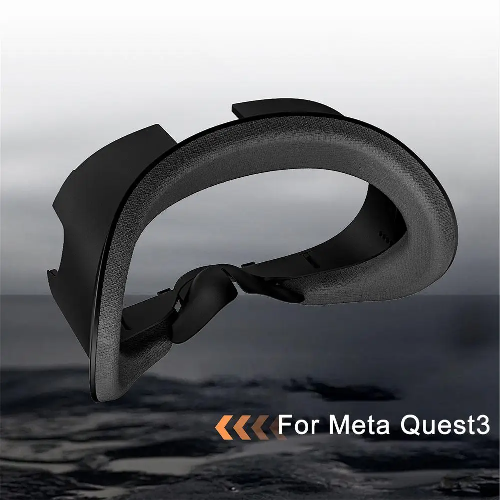 VR Face Mask For Meta Quest 3 Facial Interface Sweatproof Ice Silk Mask Widened Bracket Lightproof Mask VR Accessories