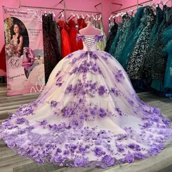 Luxury Party Dress 2024 New Sweet Flower Formal Gown Elegantcourt Train Boat Neck Bespoke Occasion Dresses Prom Dresses