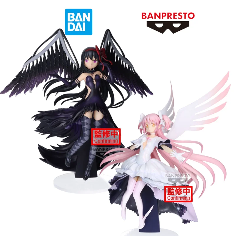 

In Stock Original BANDAI BANPRESTO Puella Magi Madoka Magica Kaname Madoka Akemi Homura Anime Figure Model Collection Toy Gifts