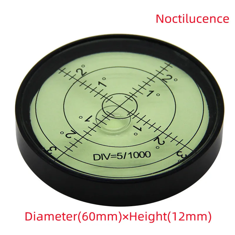 spirit level metal horizontal bubble high precision level bubble round levelmagnetic spirit 60*10/12mmmm