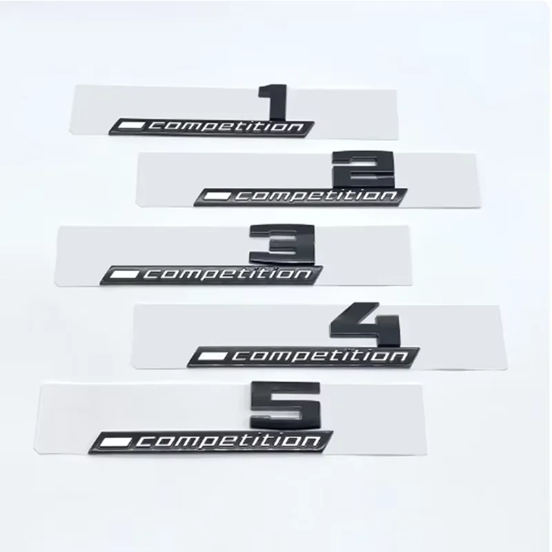 Giossy czarny 3D ABS COMPETITION ABS emblemat edycja Thunder dla BMW M1 M2 M3 M4 M5 M6 M8 bagażnik samochodowy naklejana etykieta — 2