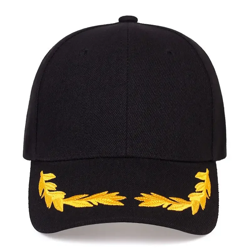 Unisex Wheat Ear Embroidery Baseball Caps Adjustable Casual Hats Spring and Autumn Outdoor Sunscreen Hat
