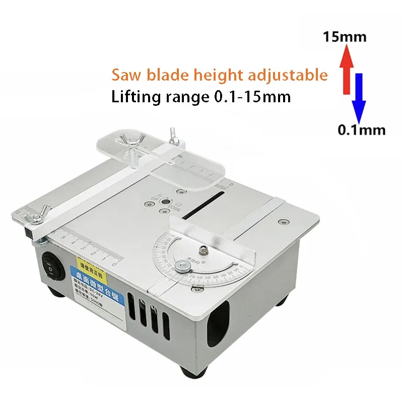 Mini Table Saw Precision Small Woodworking Electric Saw Multi-Function Lifting Desktop Cutting Machine Diy Household  Saw