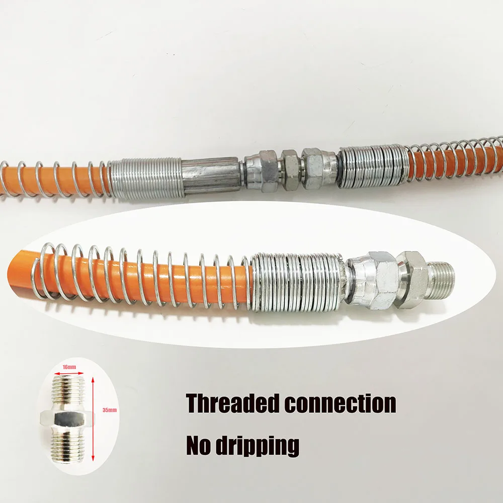 Manguera de pulverización sin aire de 3/8 pulgadas, tubo a prueba de explosiones, máquina de pulverización de 5075 PSI, tubo Universal de fibra