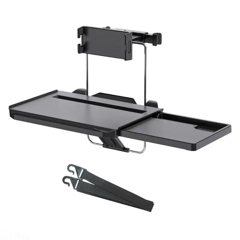 G7NA Multifunction Foldable Car Desk Attaches to Steering Wheel or Back for Work Eating Portable ABS Construction