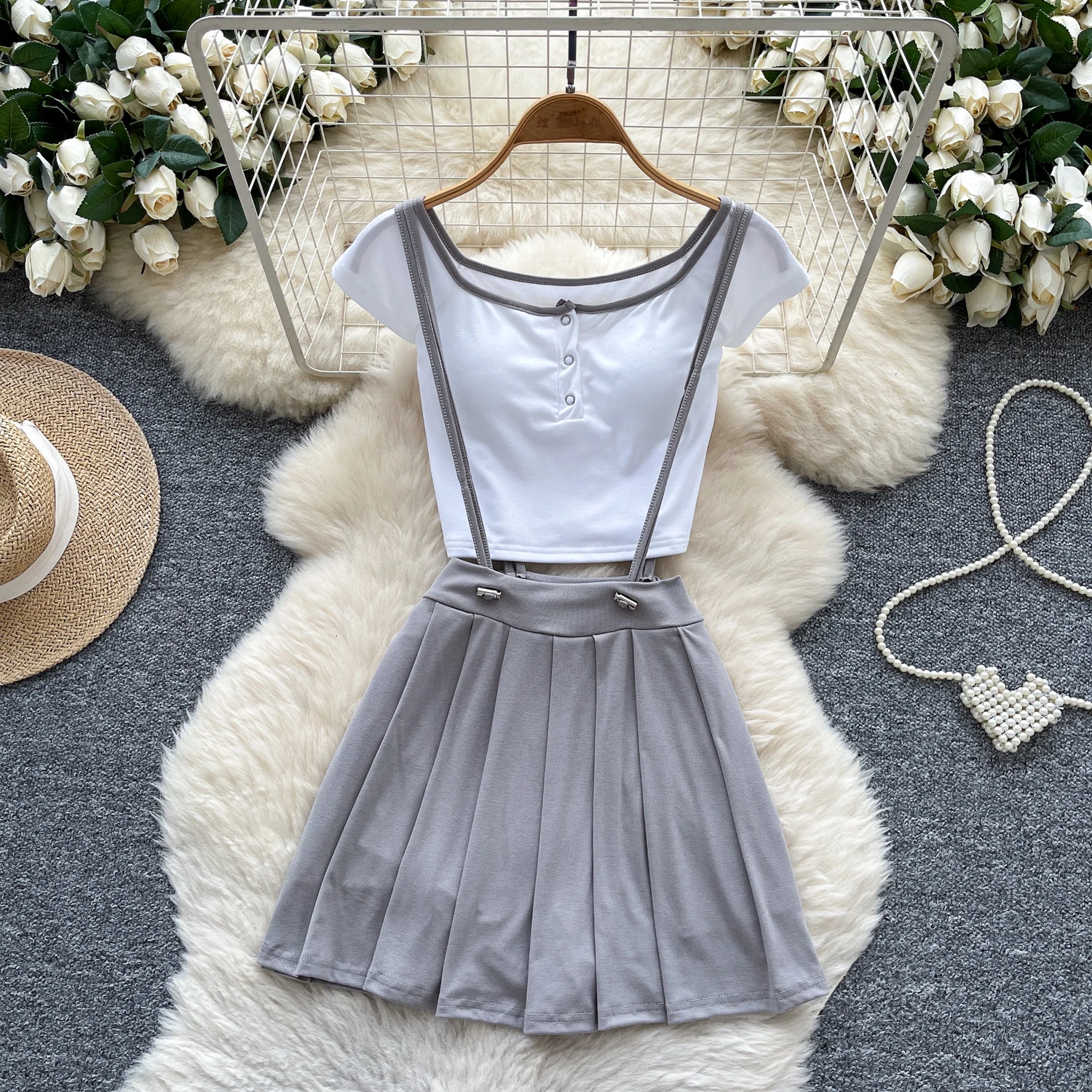 วินเทจเซ็กซี่แขนสั้นปุ่มแต่งตัวเก๋ซัมเมอร์บีชfairycore Vestidosวันหยุดเสื้อผ้าผู้หญิง