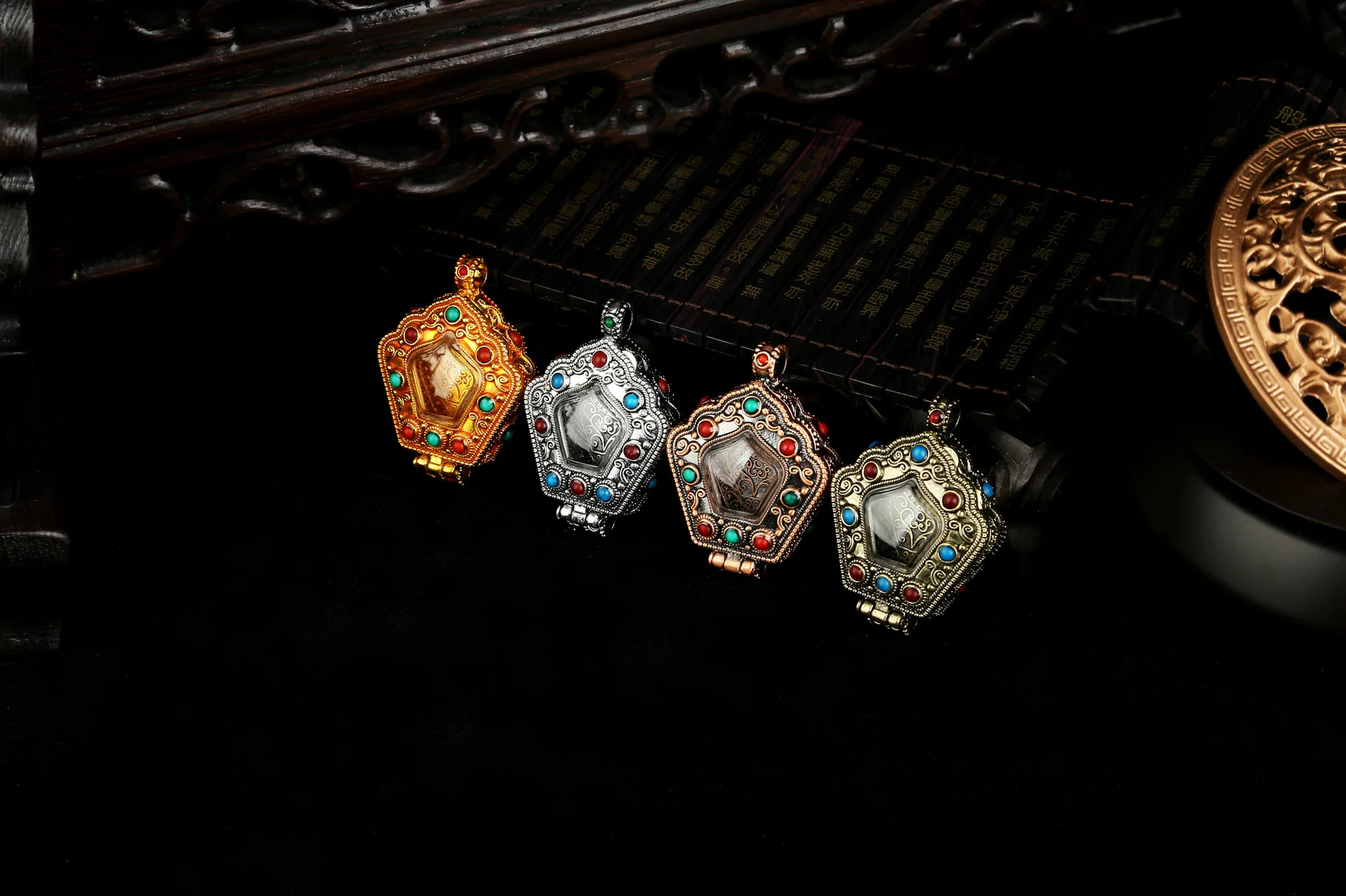 [Can Be Opened] Gawu Box Buddha Box with Transparent Acrylic Window Jewelry Accessories