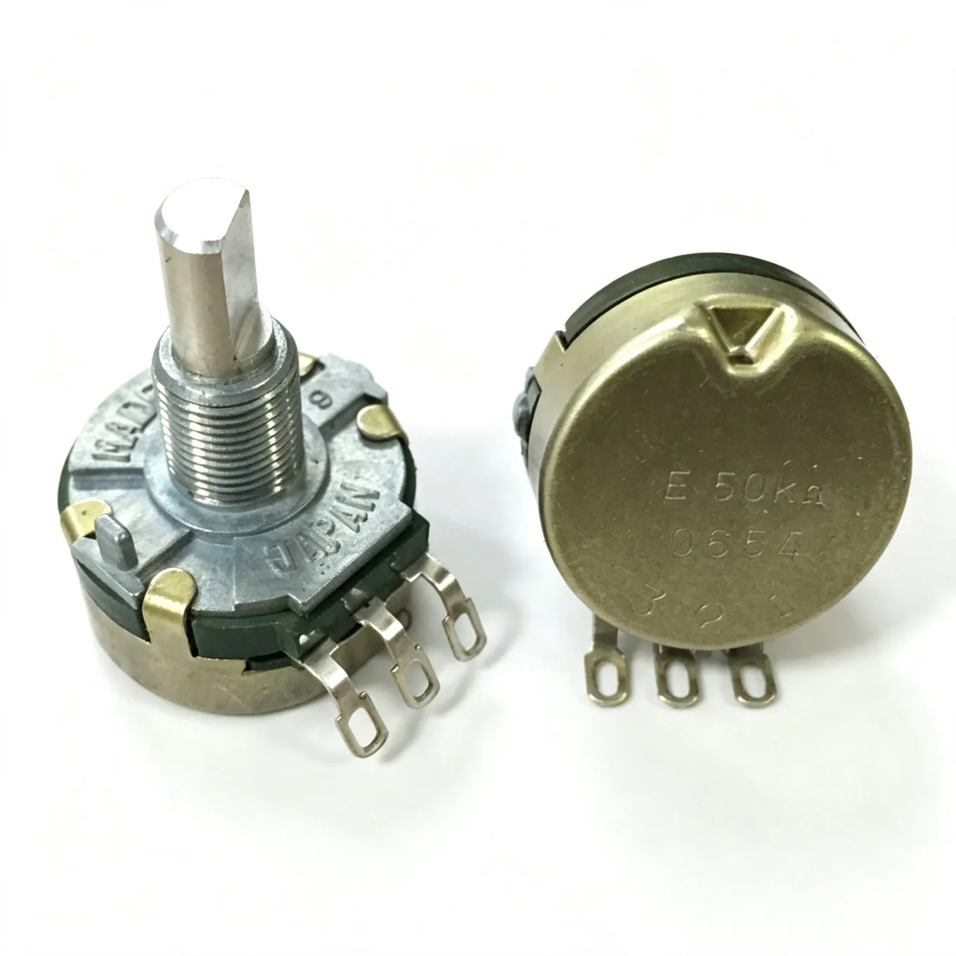 Original New 100% RV24 Fever Grade Long-Life High-Precision Potentiometer 50K E50K Half Shaft 20MM (SWITCH)