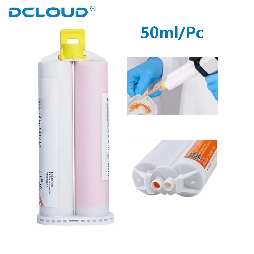 

50ml/Pc Dental Silicone Impression Material Light Body Silicone Rubber Elastomeric Materaials Disposable Molds Dentistry Tools