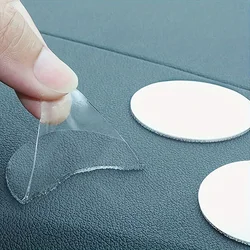 20PCS Car Transparent Traceless Adhesive Sticker Circle Shaped Diameter 3cm Double-sided Tape