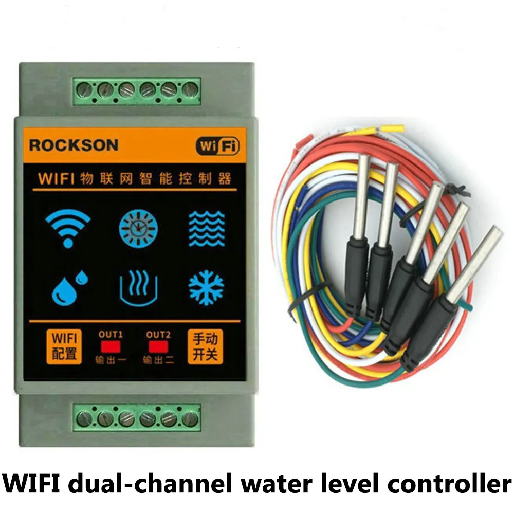 Tuya Water Level Sensor WIFI Controller Leakage Flood Alarm Swim Vape Tank Flow Detector Leak Protection for Home Security