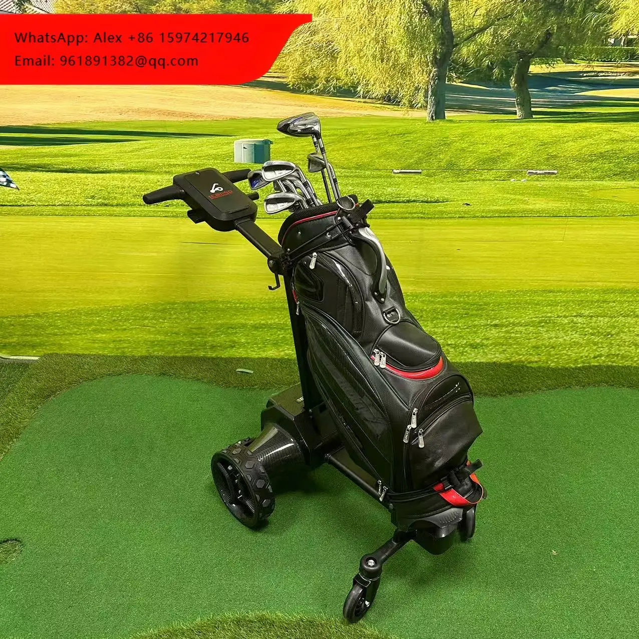 Golf Carts Manufacture Labor -Saving Multifunctional Golf Trolly Electric Lithium Remote Control