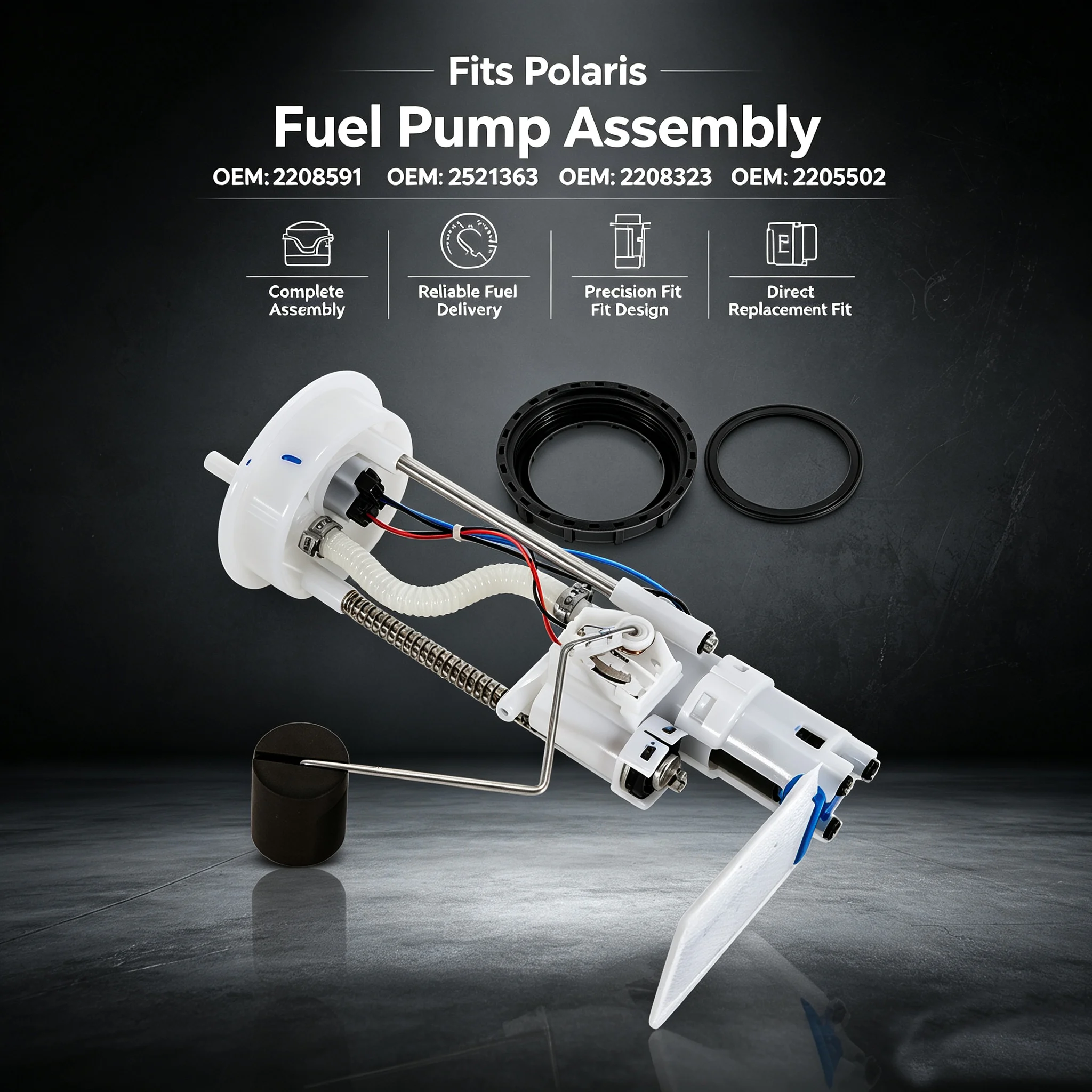 Fuel Pump Module Assembly For Polaris RZR 900 2015-2024 RZR 1000 XP/XP 4 2014-2023 2205502 2208591 2208323