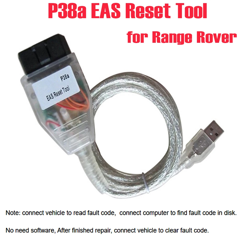 EAS Reset Tool for Range Rover P38a P38 Electronic Air Suspension OBD2 Interface Clear Read Stored Faults Codes Diagnostic Tool