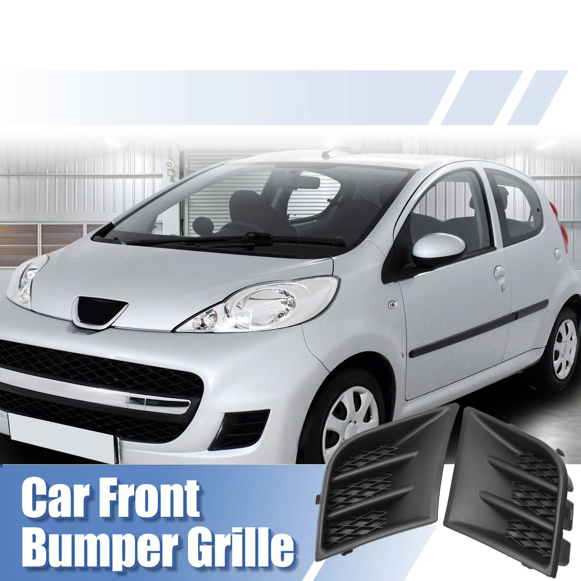 X Autohaux 1 пара 7422A8 7422A9 Передняя правая сторона пассажира и левая сторона водителя противотуманная фара крышка радиатора для Peugeot 107 2005-2012