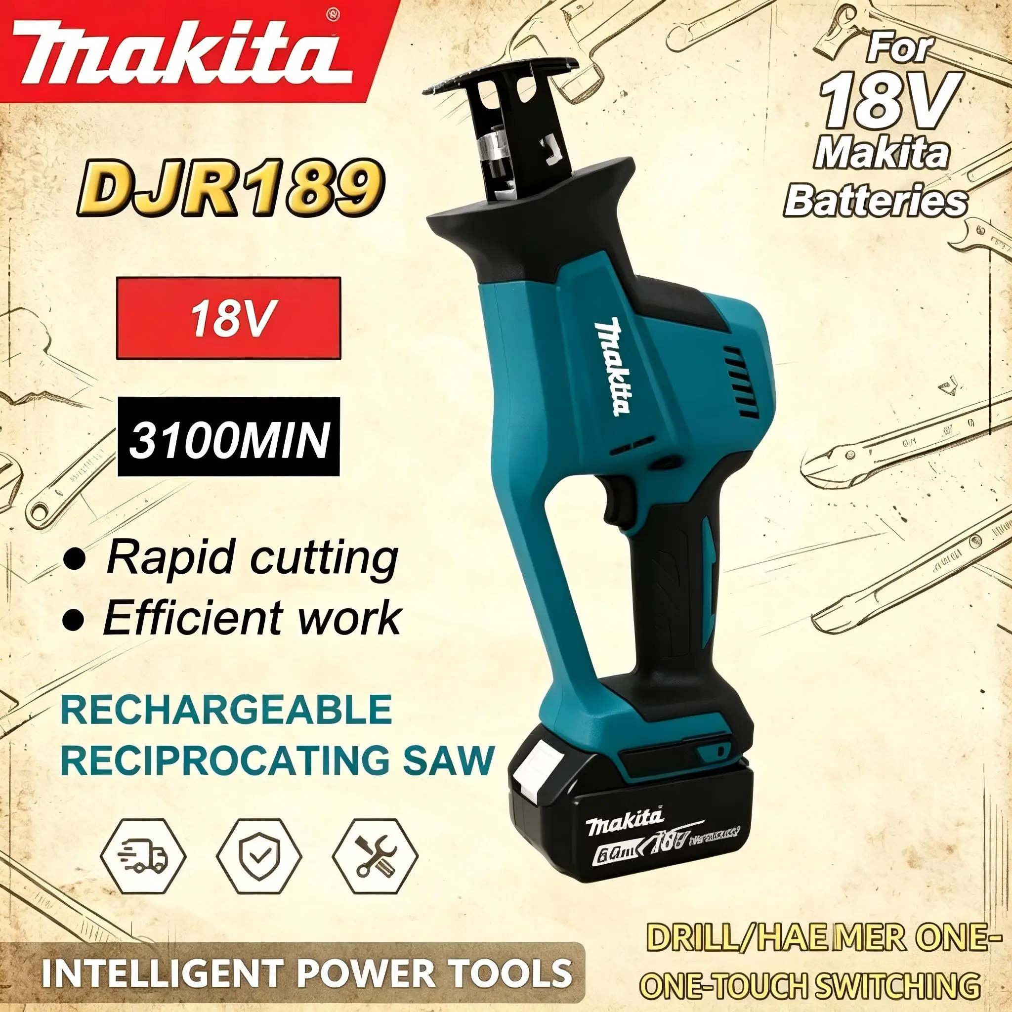 makita-djr189-18v-cordless-electric-reciprocating-saw-portable-power-tool-brushless-cutting-wood-metal-rechargeable