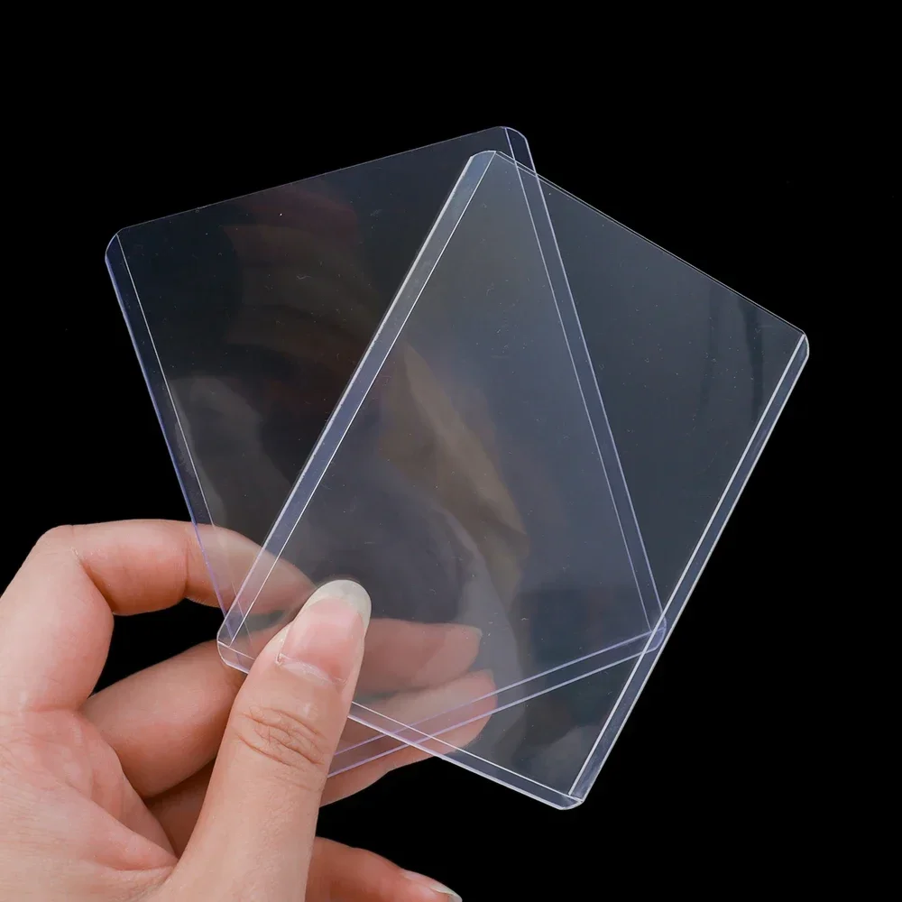 1/50Pcs Wholesale 35PT Transparent Card Sleeves Idol Photo Game Card Protector Vertical and Horizontal Card Holder Cover 3x4\'\'