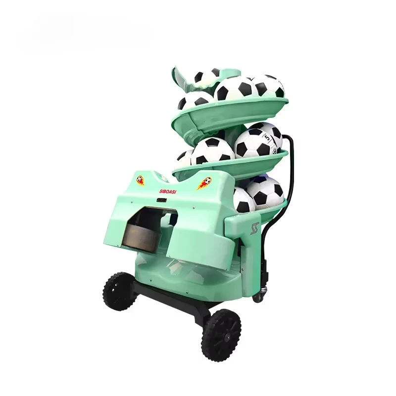 เครื่องฝึกซ้อมลูกฟุตบอลอัตโนมัติอัจฉริยะ S6526 เครื่องเปิดลูกฟุตบอล
