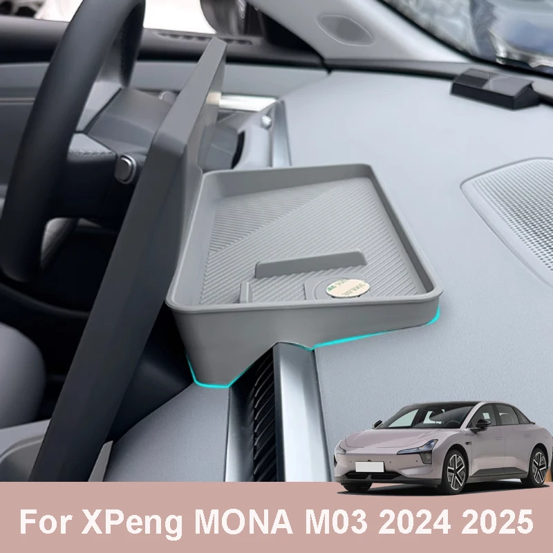 

Для XPeng MONA M03 2024 2025 автомобильный ящик для хранения за экраном оригинальный цвет коробка для салфеток материал TPE аксессуар для интерьера
