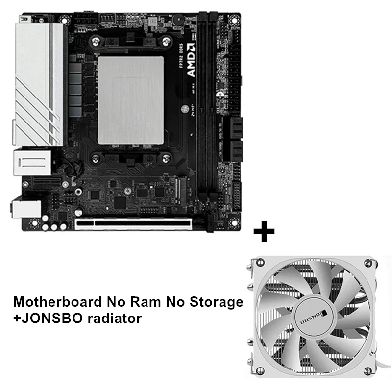 Carte mère N17 NAS AMD Ry-zen 9 7940HS ES R7-7840HS ES 2xNVMe 4xSATA3.0 PCIEx8 2xDDR5 2x2.5G LAN Gaming 17x17 Carte pare-feu ITX