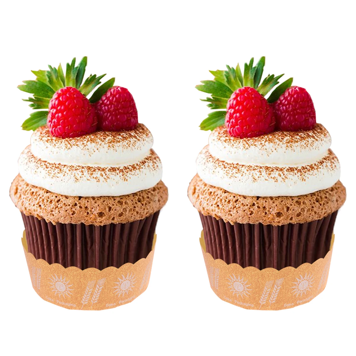 

90 шт., большие вкладыши для торта из крафт-бумаги, 6 дюймов, без противня, чашки для кексов, чашки для кексов, пикника, вечеринки, свадьбы, праздника