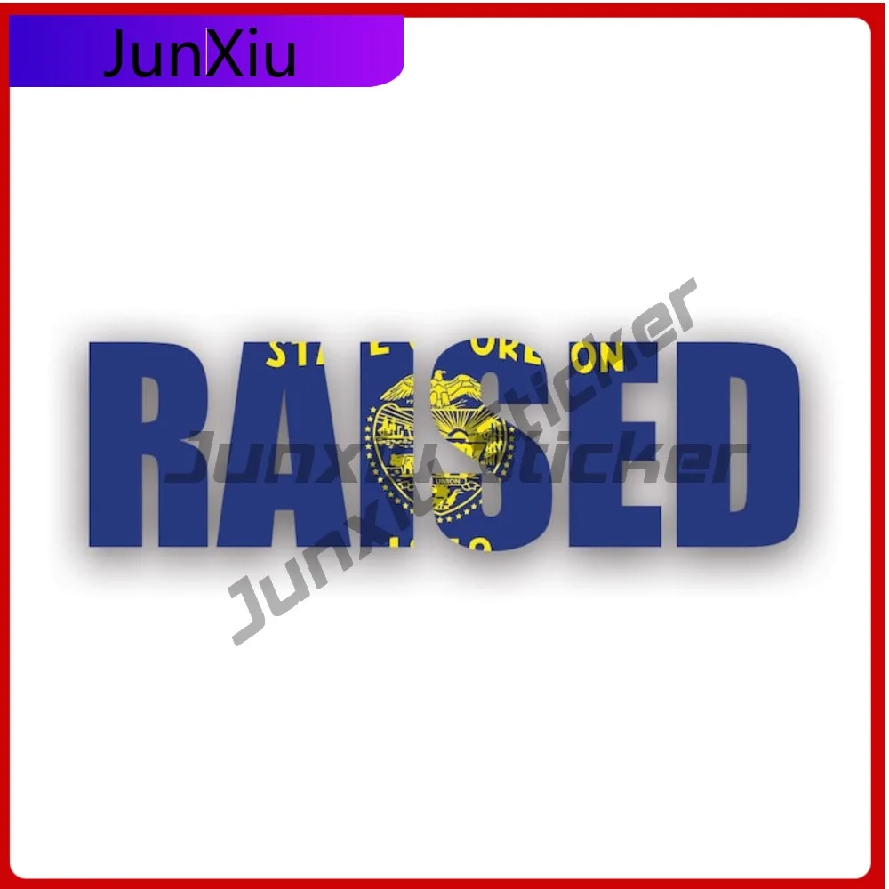 

Oregon Raised State Flag Stickerwaterproof Outdoor Cool Car Waterproof Vinyl Decal For Car Windows And Trunks Outdoor Sticker