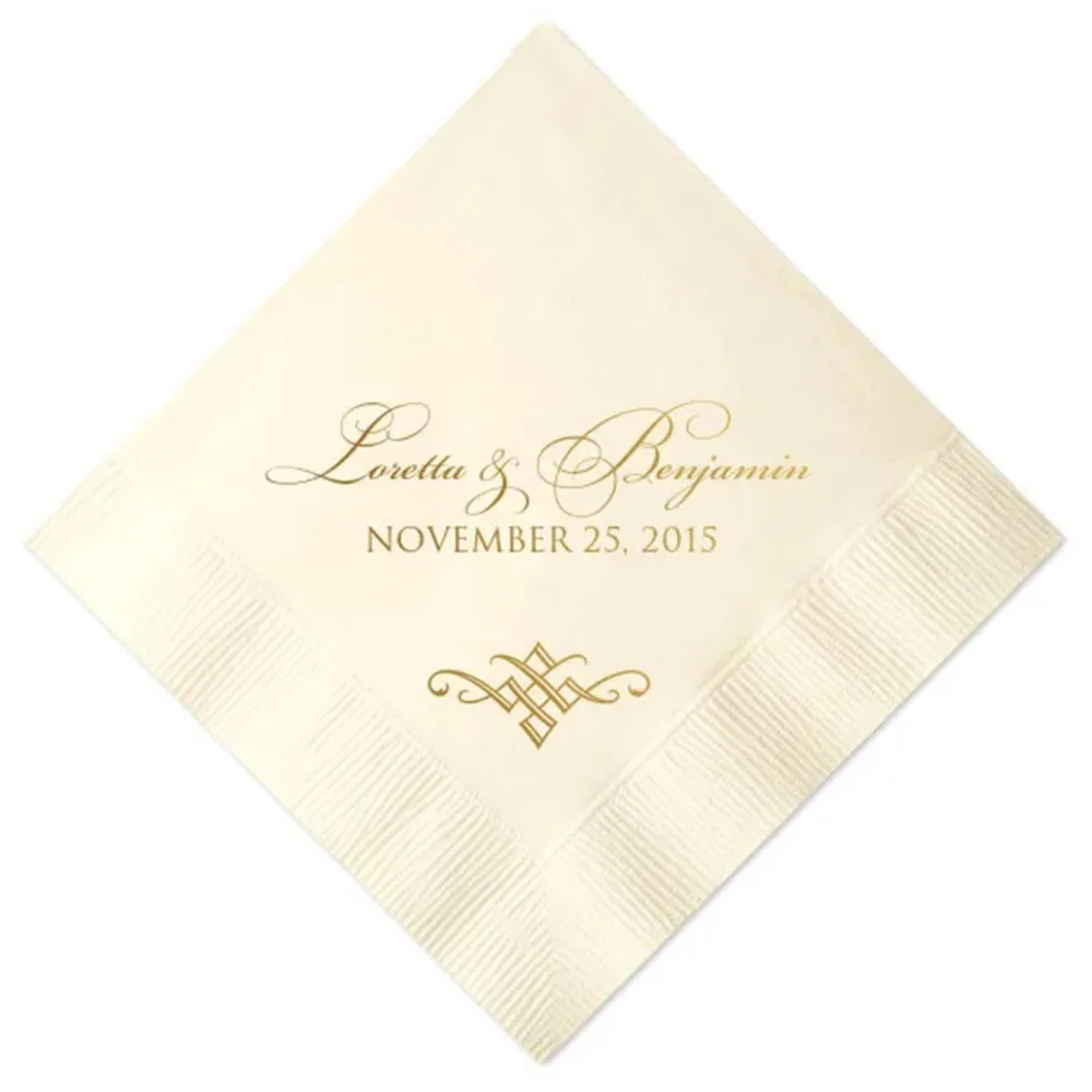 Personalized Elegant Monogram Napkins, Wedding Gift, Printed Napkins, 3 Ply Napkins, Beverage Dinner and Guest Towels Available