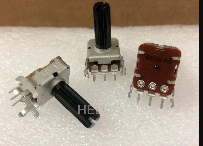 10pcs/LOT 12 Potentiometer DIP3 Apart Borne Power Amplifier B50K Microphone Volume Control Switch