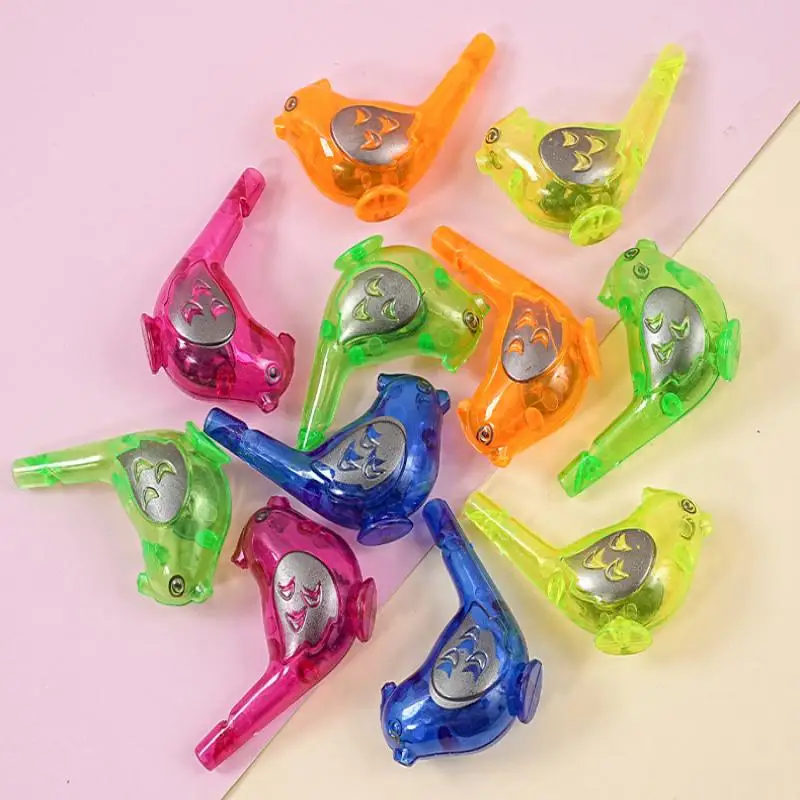 10Pcs Random Color Bird Whistle Kids Educational Novelty Musical Toy Funny Outdoor Sports Blowing Toy