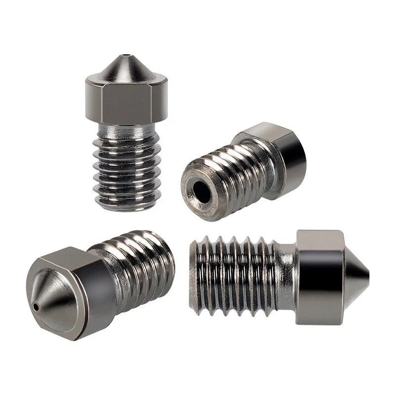 V6 Düse aus gehärtetem Stahl 0,2/0,4/0,6/0,8/1mm 1,75mm Filament M6 3D-Druckerdüse für Ender 3 Hotend Titan Extruder Prusa I3 MK3 – Detail 10