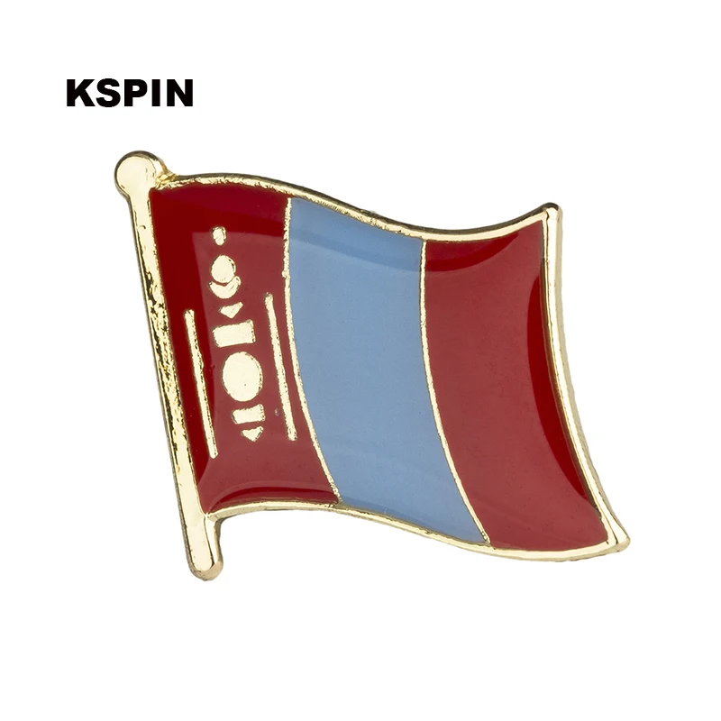 Abzeichen mit Mongolei-Flagge, Anstecknadel, Anstecknadel für Rucksack