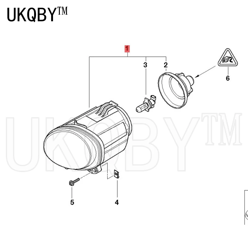 Front fog lamp right X5 E53 3.0d 4.4i 63176920885 63176920886 63178409025 63178409026